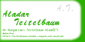 aladar teitelbaum business card